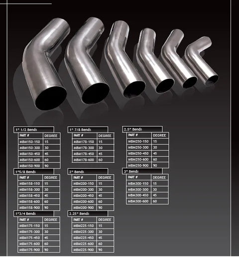 XForce 2.5"/45 Degree Mandrel Bend