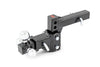 Adjustable Trailer Hitch 6 Inch Drop Multi-Ball Mount Fits 2 Inch Receiver