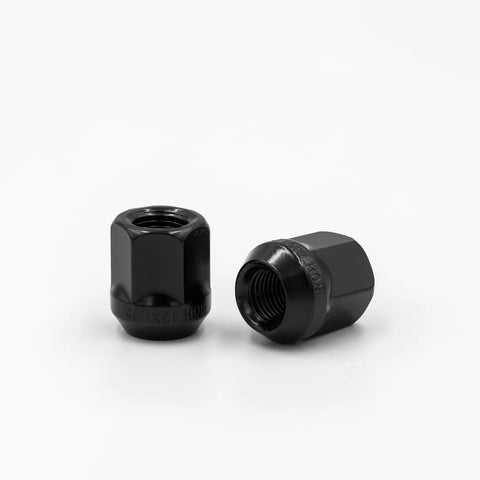 ROH Wheels Hex Open Black Nut - 12X1.25X25mm 19mm