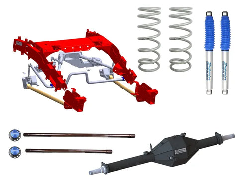 Superior Engineering Superior Bolt in Coil Conversion VSB14 Approved 2 Inch (50mm) Lift Kit with Track Corrected Ch...