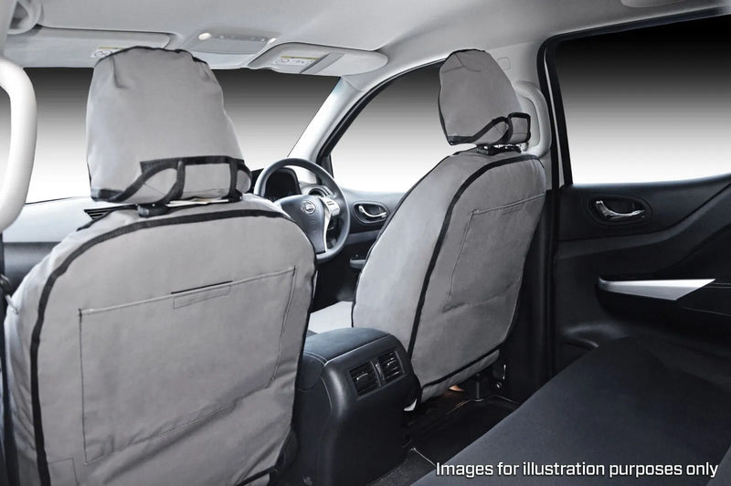 MSA 4x4 Premium Canvas Seat Covers - Rear (Navara D40 09-15)