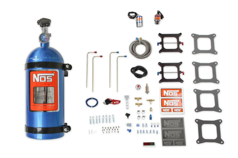 NOS "CHEATER" 2x4 Holley 4-Bbl / Carter AFB Cheater Nitrous System V8 Dual Holley 4 bbl / Dual Carter AFB late 4 bb...