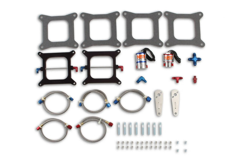 NOS Pro-Shot Fogger "Upgrade Kit" Cheater Nitrous System-Dual 4150 Holley Flange