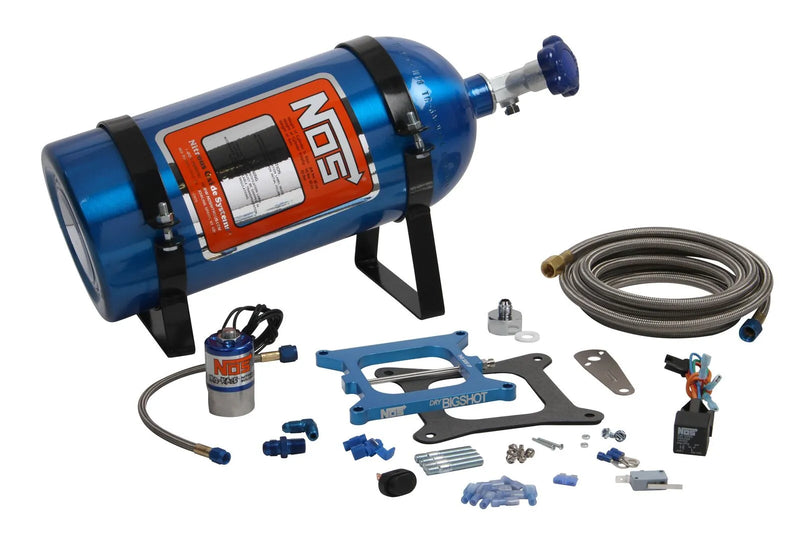 NOS Dry BigShot 4-Barrel Professional Kit Dry Bigshot Nitrous Kit For 4150 Type Throttle Body
