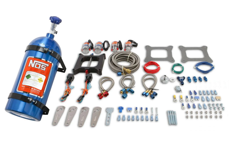NOS Pro 2 Stage Plate System Dual Stage Big Shot Nitrous System Pro 2-Stage V8 Holley 4 bbl