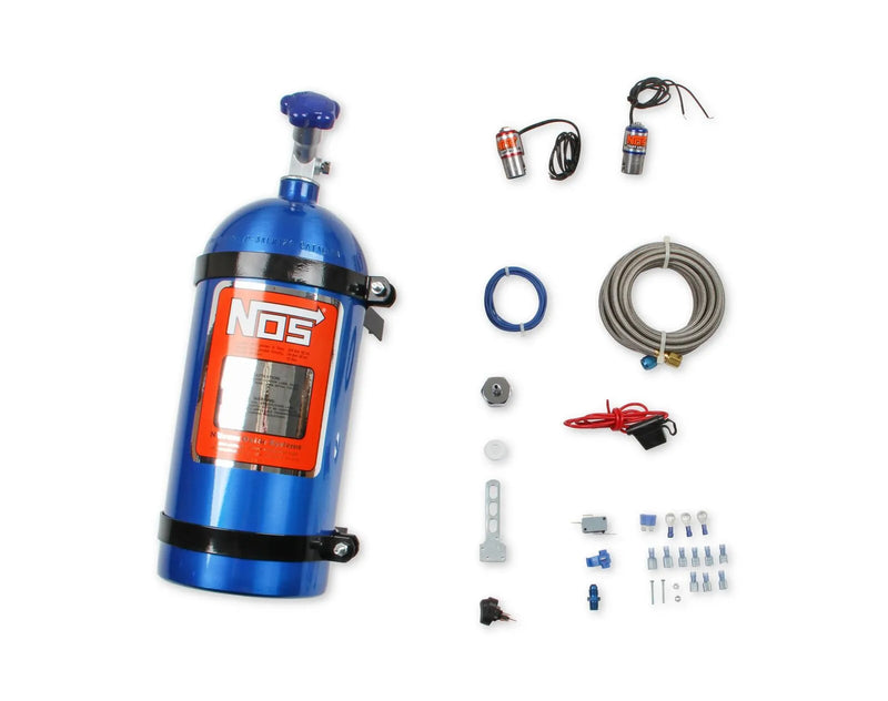NOS POWERSHOT Multi-Fit kit "Powershot" Nitrous System, Universal w/o Injector Plate, w/10 lb Bottle
