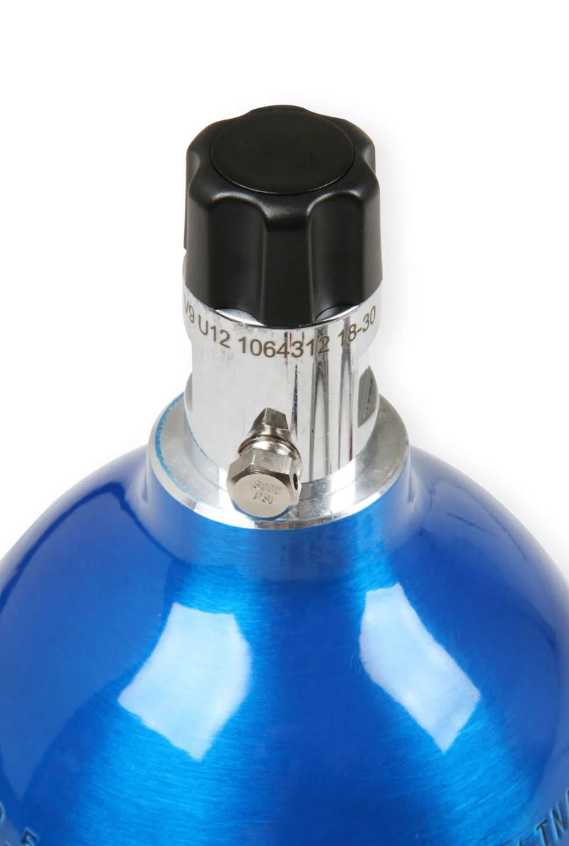 NOS Nitrous Bottle 2 lb Nitrous Bottle w/ Blue Finish & Mini Hi-Flo Valve