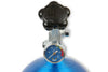 NOS Nitrous Bottle 10 lb Nitrous Bottle w/ Blue Finish & Super Hi Flo Valve (image 3)