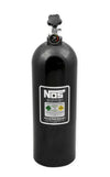 NOS Nitrous Bottle 20 lb Nitrous Bottle w/ Black Finish & Super Hi Flo Valve & Gauge (image 2)