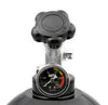 NOS Nitrous Bottle 20 lb Nitrous Bottle w/ Black Finish & Super Hi Flo Valve & Gauge (image 3)