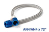 NOS 15260NOS Stainless Steel Braided Hose -4AN 6-foot