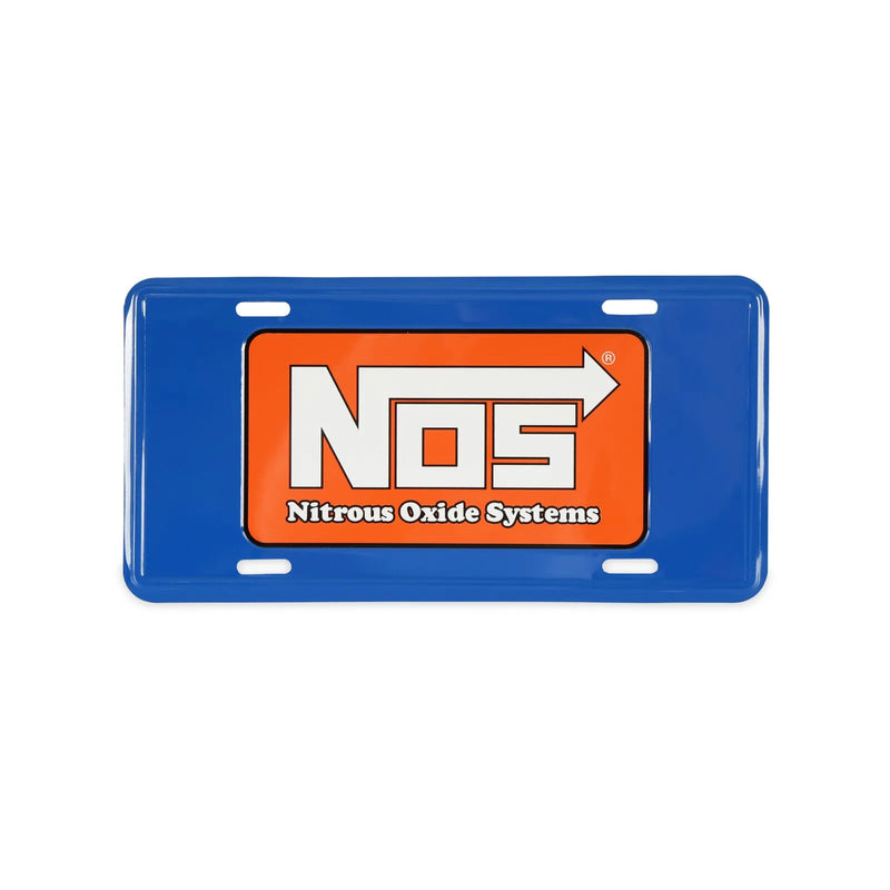 NOS License Plate - Standard 12" x 6" size with high gloss graphics on embossed aluminum