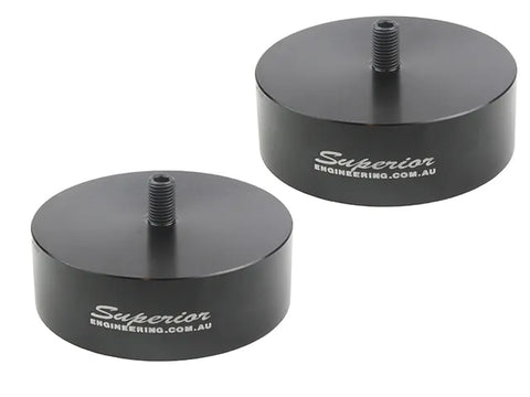 Superior Engineering Billet Series 6061-T6 Alloy Bump Stop Extensions — Nissan Patrol GQ/GU Front 30mm