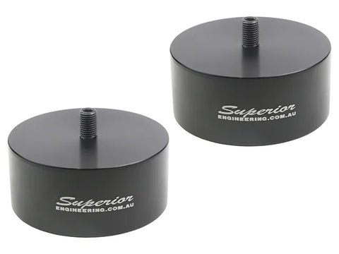 Superior Engineering Billet Series 6061-T6 Alloy Bump Stop Extensions — Nissan Patrol GQ/GU Front 40mm