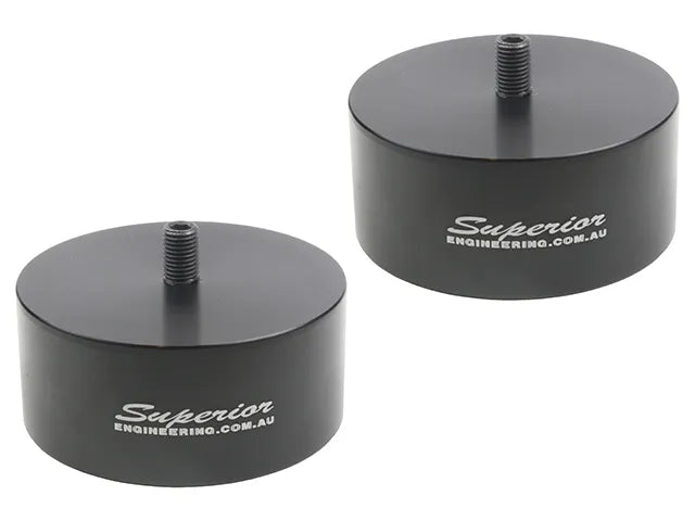 Superior Engineering Billet Series 6061-T6 Alloy Bump Stop Extensions — Nissan Patrol GQ/GU Front 40mm