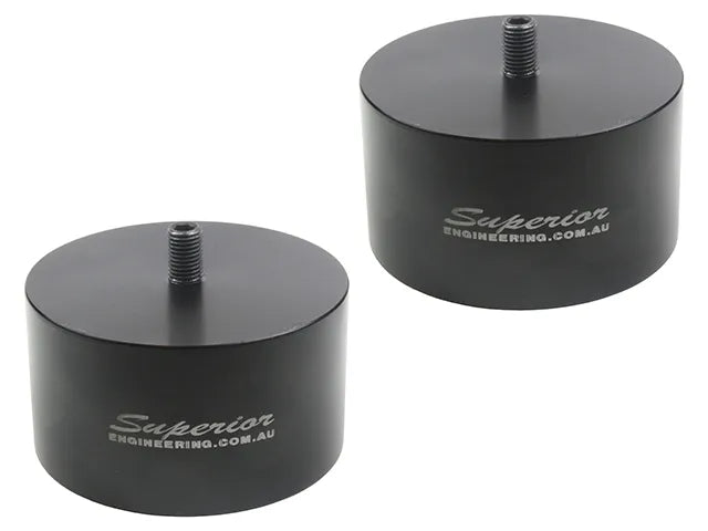 Superior Engineering Billet Series 6061-T6 Alloy Bump Stop Extensions — Nissan Patrol GQ/GU Front 50mm