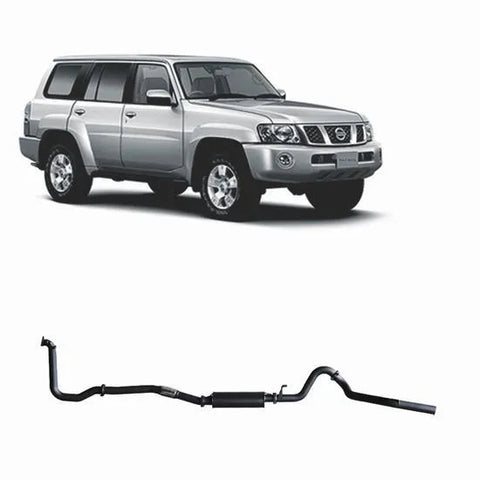 RedBack Exhausts RXD DPF Back Exhaust System w/Large Muffler (Patrol GU Y61 98-16) — fits Nissan Patrol GU