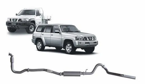 RedBack Exhausts RXD Turbo Back Exhaust System (Patrol GU Y61 98-16) — fits Nissan Patrol GU