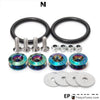 Bumper Trun Neo Chrome JDM Aluminum Quick Release Fasteners Kit Fit