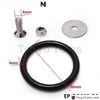 Bumper Trun Neo Chrome JDM Aluminum Quick Release Fasteners Kit Fit