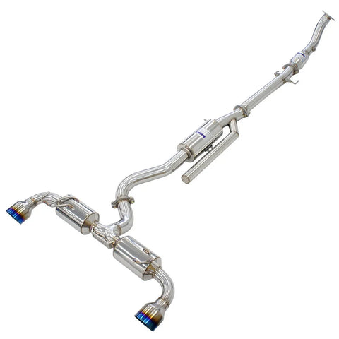 Invidia N2 O2 Back Exhaust w/Catless Front Pipe, Ti Tips (GR Yaris 20-21+) — fits Toyota Yaris