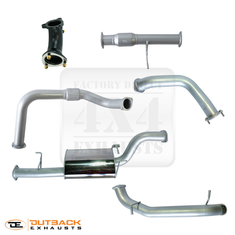Outback Exhausts 3" 409 Stainless Steel Exhaust System (Pajero 08-11) — fits Mitsubishi Pajero Ns NT