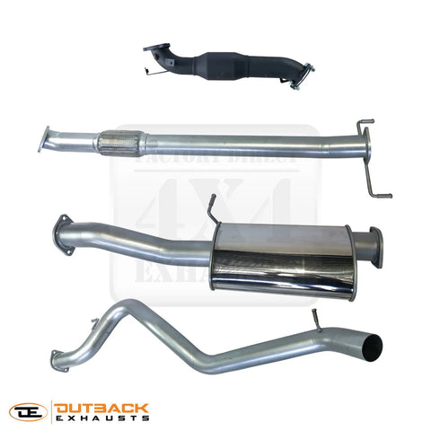 Outback Exhausts 3" 409 Stainless Steel Exhaust System (Challenger PB/PC) — fits Mitsubishi Challenger Pb