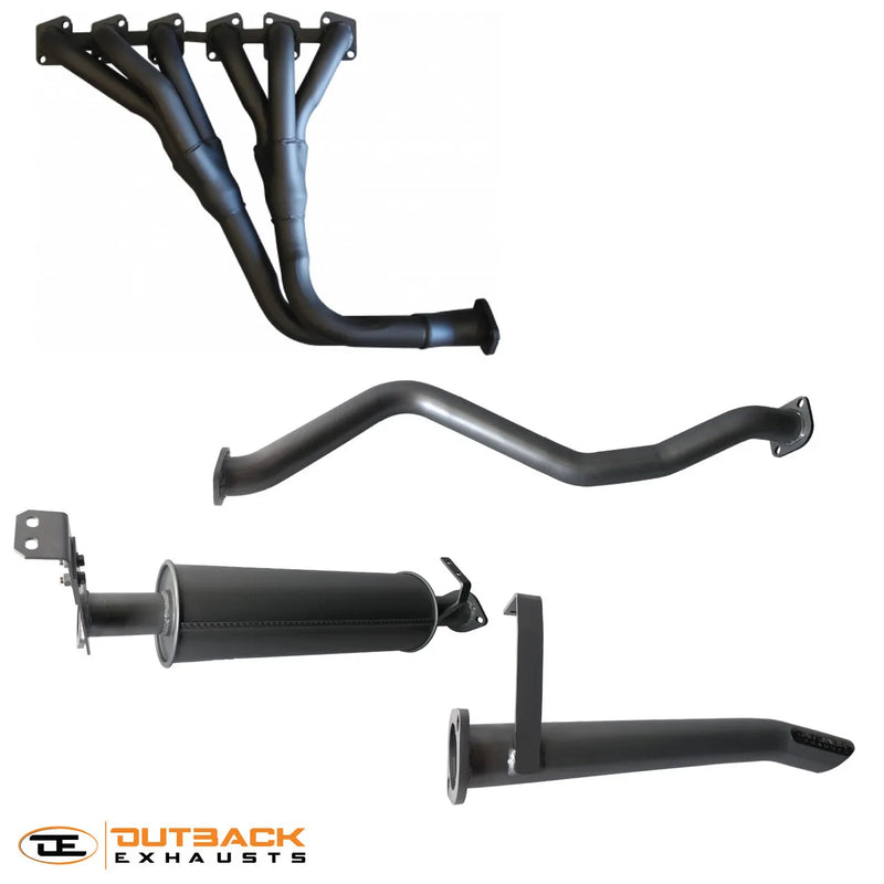 Outback Exhausts 2.5" 409 Stainless Steel Exhaust System (Landcruiser 60 Series 88-91) — fits Toyota Landcruiser 60...
