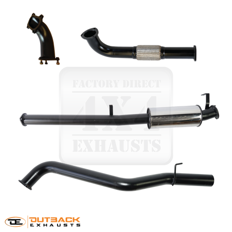 Outback Exhausts 3" 409 Stainless Steel Exhaust System (Landcruiser 60 Series 80-91)