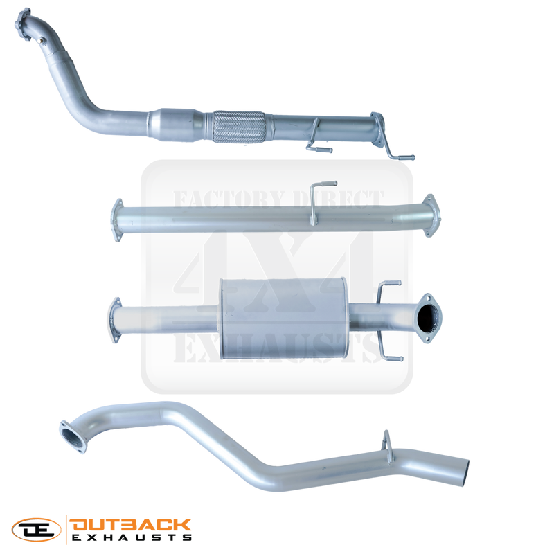 Outback Exhausts 3" 409 Stainless Steel Exhaust System (Hilux KUN26R)