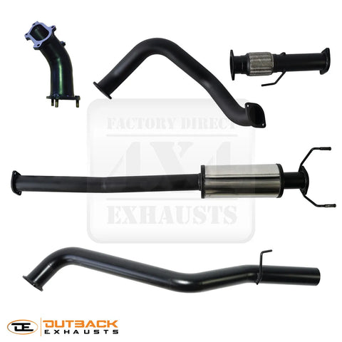 Outback Exhausts 3" 409 Stainless Steel Exhaust System (Hilux 99-04)