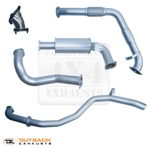 Outback Exhausts 3" 409 Stainless Steel Exhaust System (Landcruiser 80 Series 90-98) * Scratch and Dent Clearance *