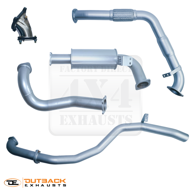 Outback Exhausts 3" 409 Stainless Steel Exhaust System (Landcruiser 80 Series 90-98) * Scratch and Dent Clearance *