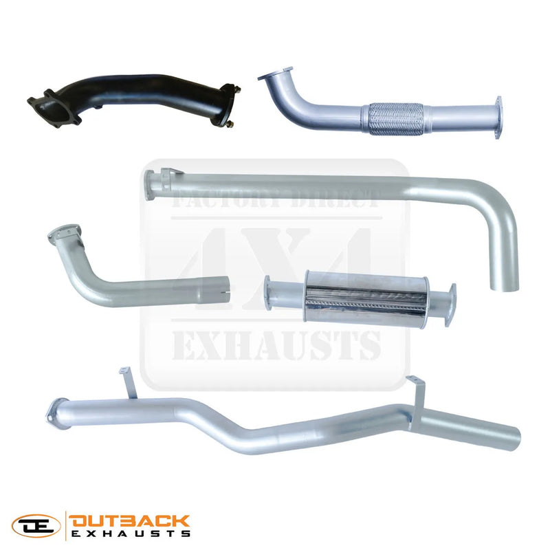 Outback Exhausts 3" 409 Stainless Steel Exhaust System (Landcruiser 79 Single Cab 1HD-T)