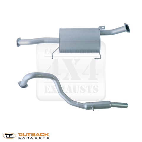 Outback Exhausts 2.5" 409 Stainless Steel Cat Back Exhaust System (Patrol GU 97-15)