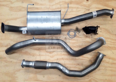 Outback Exhausts 3" 409 Stainless Steel Exhaust System(Patrol GU 97-15) — fits Nissan Patrol GU