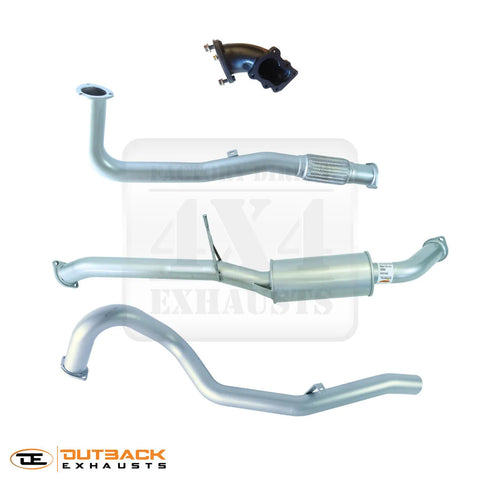 Outback Exhausts 3" 409 Stainless Steel Exhaust System (Patrol GU 97-15) — fits Nissan Patrol GU