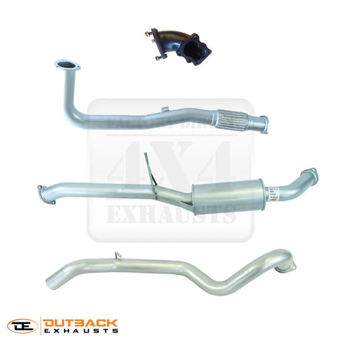 Outback Exhausts 3" 409 Stainless Steel Exhaust System (Patrol GU 97-15) — fits Nissan Patrol GU