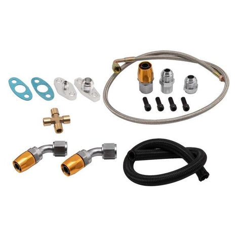 Turbo Oil Feed & Return Line Kit for Ford Falcon BA BF XR6 FG FGX GT30 GT3582