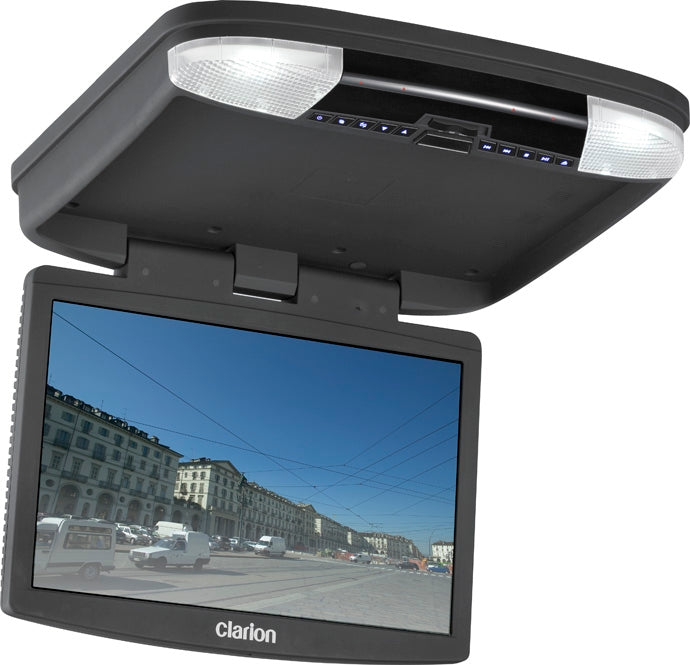 Clarion Audio 15In Roof Screen/Dvd 16:9 W/Hphon OHM1575VD