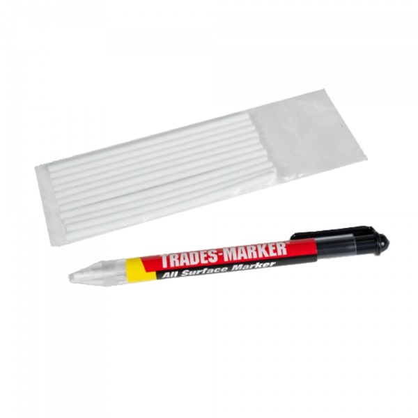 Tech Tire Repair Trades Marker Pencil White Pk 946W