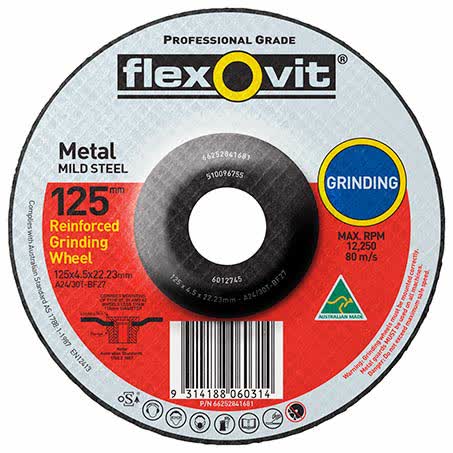 Flexovit Grinding Disc Met 125X4.5X22.2mm 66252841681
