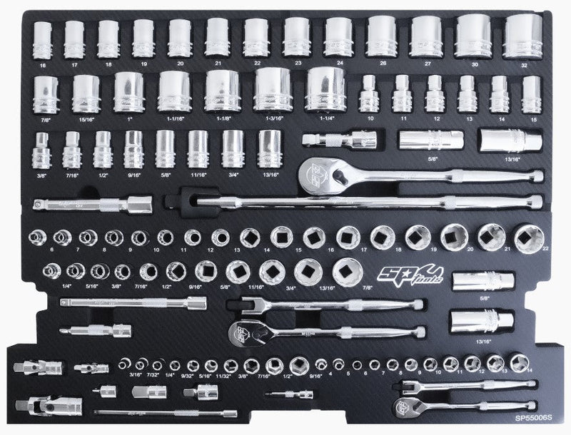 SP Tools EVA Insert Foam Tray Tool Kit Sockets &