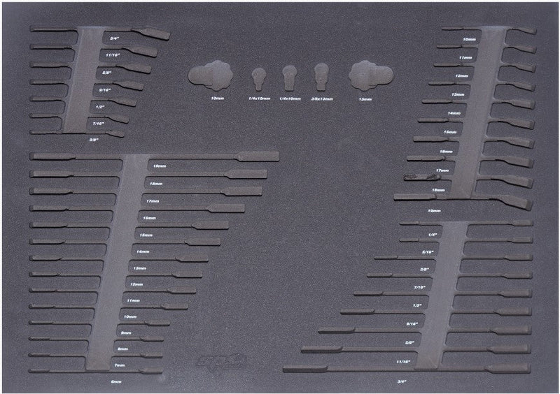 SP Tools EVA Insert Foam Tray Metric/SAE 45Pc 560x440mm