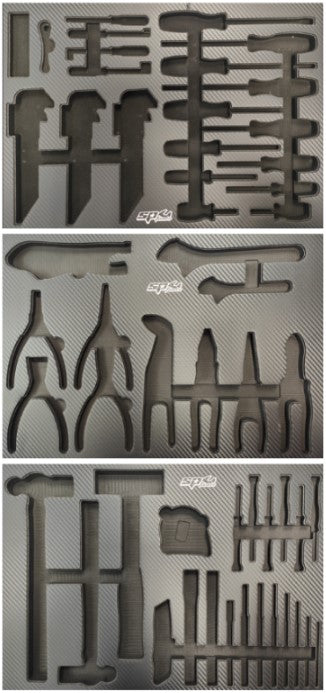 SP Tools EVA Insert Foam Tool Storage 3 Tray Carbon