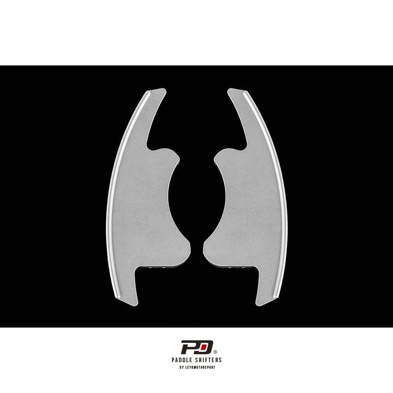 Leyo Motorsport S Tronic Billet Paddle Shift Extension V2 (S5 16-17/SQ5 14-16) - Silver — fits Audi Rs5