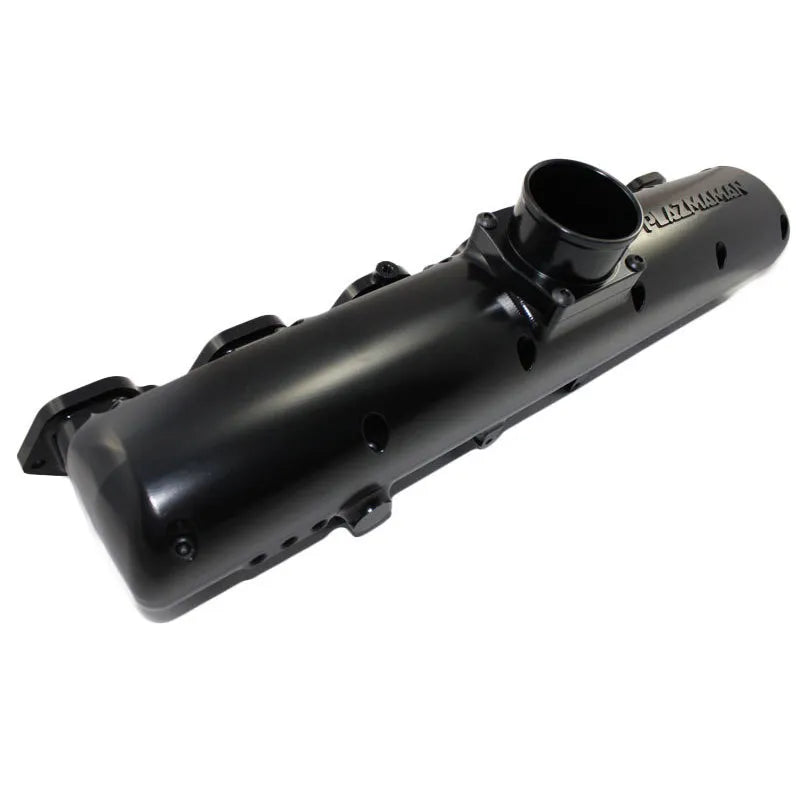 Plazmaman Billet Inlet Manifold - Stealth Black, suit Side Feed (Patrol GU, GQ TD42) — fits Nissan Patrol GQ