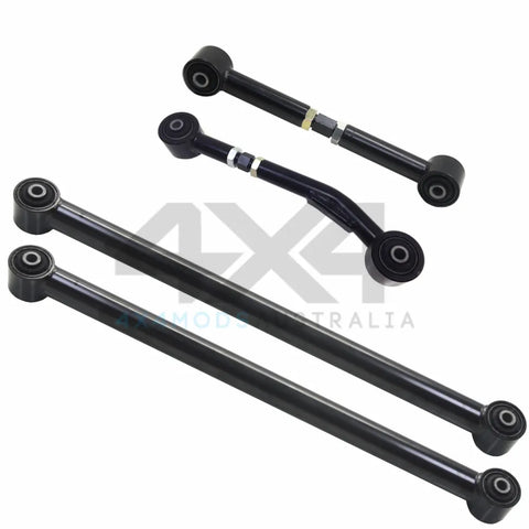 Performance Suspension Racing Trailing Arm Kit - 678mm - Adjustable Upper, Bent for long range tank + Fixed Standar...