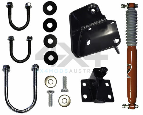 Performance Suspension Racing EFS Tapered Pin Style Steering Damper + High Clearance Bracket Kit (Patrol GQ-GU) — f...