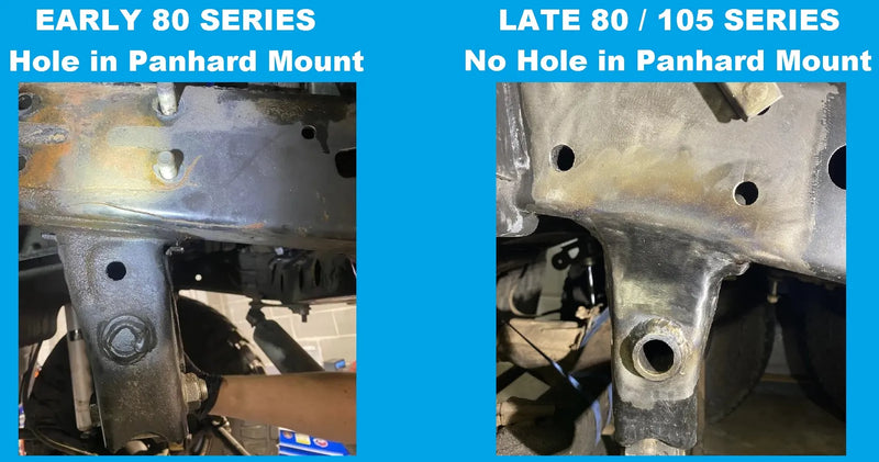 Superior Engineering Weld on Front Panhard Brace — Toyota LandCruiser 80/105 Series Late Model